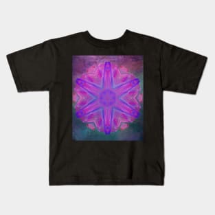 Vibrant fractal jewel kaleidoscope Kids T-Shirt